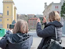 Silvano Trieste 2019-03-16 Portovecchio, alcuni Instagramer nei pressi del polo museale