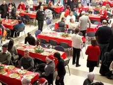 Silvano Trieste 25/12/2015 Stazione Marittima, pranzo, Comunita' di S. Egidio