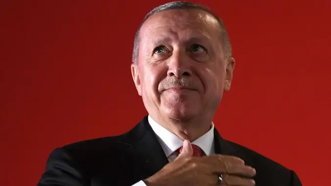 Il potentissimo presidente della Turchia Recep Tayyip Erdogan