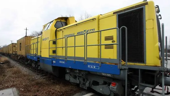 sterle trieste 21 01 09 primo treno porta container da porto nuovo a fernetti autoporto