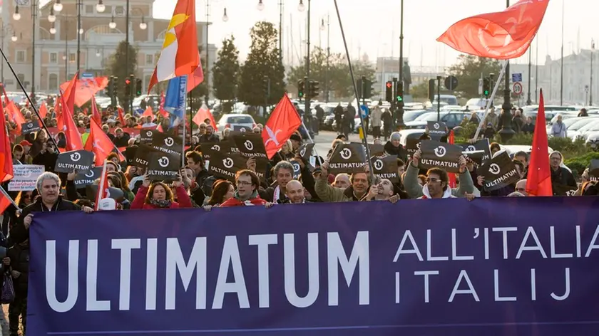 Il corteo in Campo Marzio