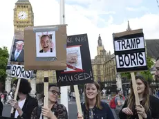 Una manifestazione dopo l'esito del Brexit