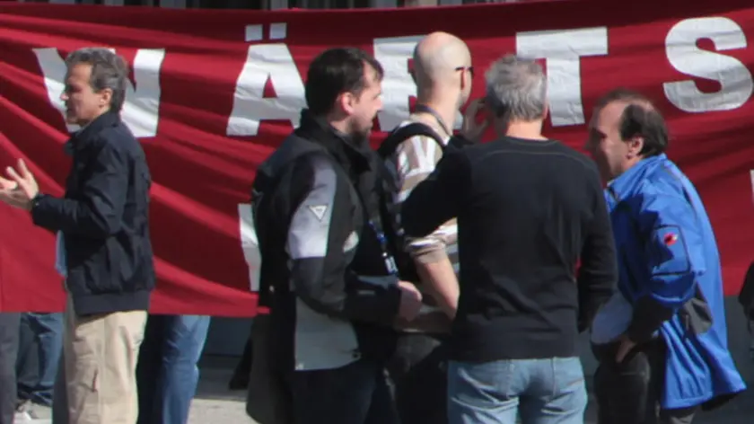 Lasorte Trieste 07/04/14 - Wartsila, Presidio Lavoratori, Sindacati