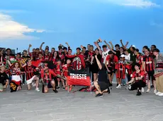 Foto Bruni Trieste 22.05.22 I tifosi milanisti festeggiano lo scudetto dopo 11anni...