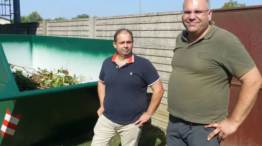 Bumbaca Gorizia 19.09.2018 Sagrado benna per il verde con il sindaco e assessore © Fotografia di Pierluigi Bumbaca