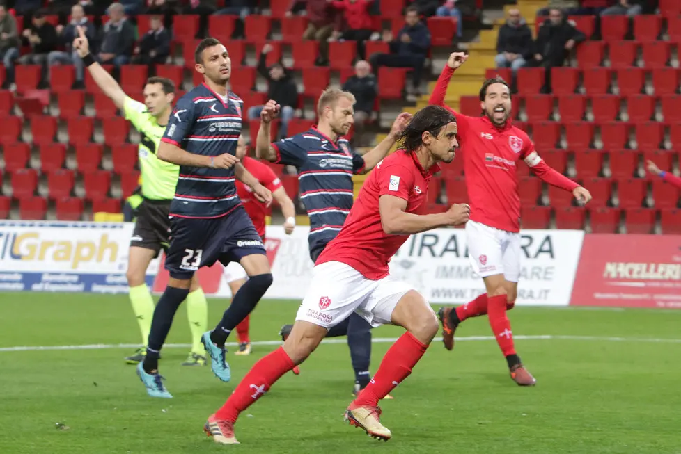 Lasorte Trieste 28/04/19 - Serie C, Triestina - Teramo, Rigore ed esultanza Granoche