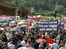 Una delle celebrazioni tenute negli anni scorsi a Bleiburg