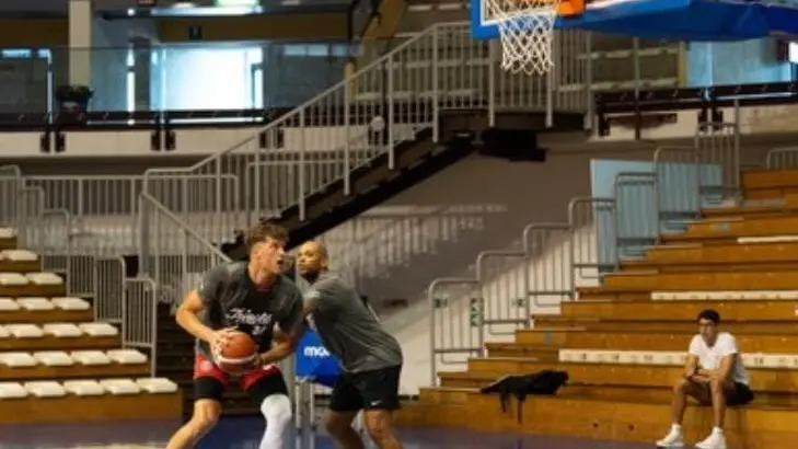 L’allenamento al palasport