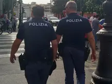 La polizia in azione in piazza Libertà in una foto d'archivio