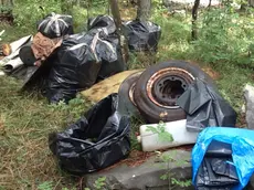 I rifiuti estratti dalla grotta