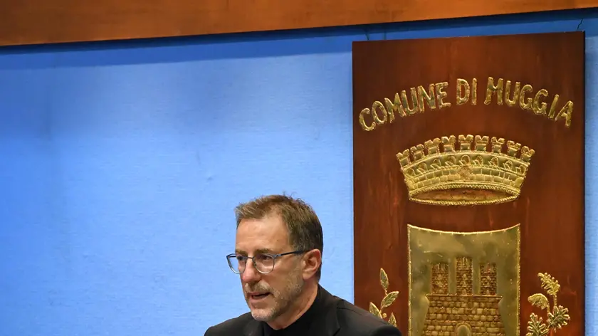 Foto Bruni Trieste 27.10.21 Polidori s'insedia al comune di Muggia-foto di gruppo della giunta