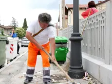 Lucio Morsolin al lavoro a Panzano dove lo conoscevano tutti