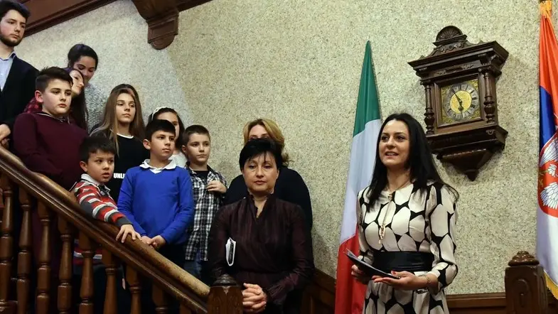 Foto BRUNI 15.02.2019 Consolato Serbia: Festa della Repubblica---la console..