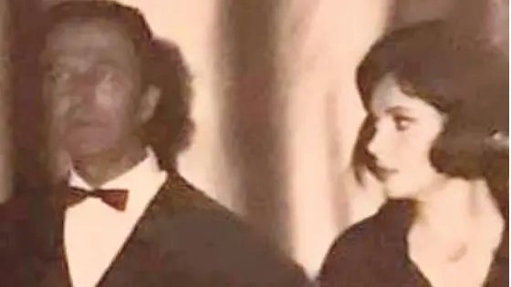Luciano Frassinelli assieme a una giovane Gina Lollobrigida