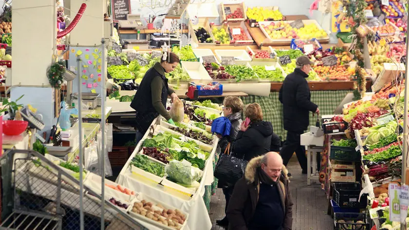 Una veduta del mercato coperto di Trieste