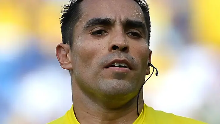 24.06.14, Natal Estadio Das Dunas Casa Azzurri worldcup Brasil 2014,Italia-Uruguay.nella foto: Arbitro Rodriguez Moreno.