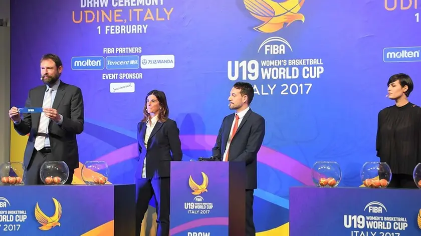 Udine 1 Febbraio 2017. Fiba Basketball Women U19 Word Cup Italy 2017. Draw Ceremony. © Petrussi Foto Press - Diego Petrussi