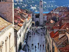 Uno scorcio del centro storico di Ragusa (Dubrovnik)