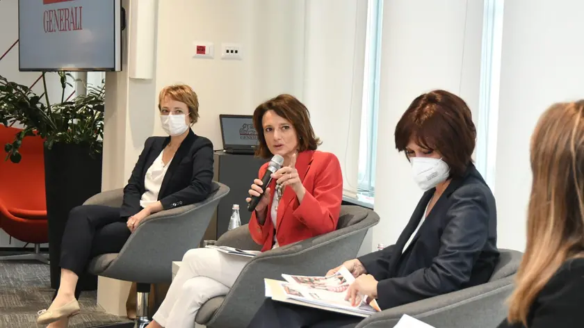 L'intervento della ministra Elena Bonetti a Trieste. Foto Bruni