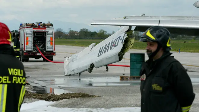 sterle trieste incidente aereo aereoporto ronchi dei legionari