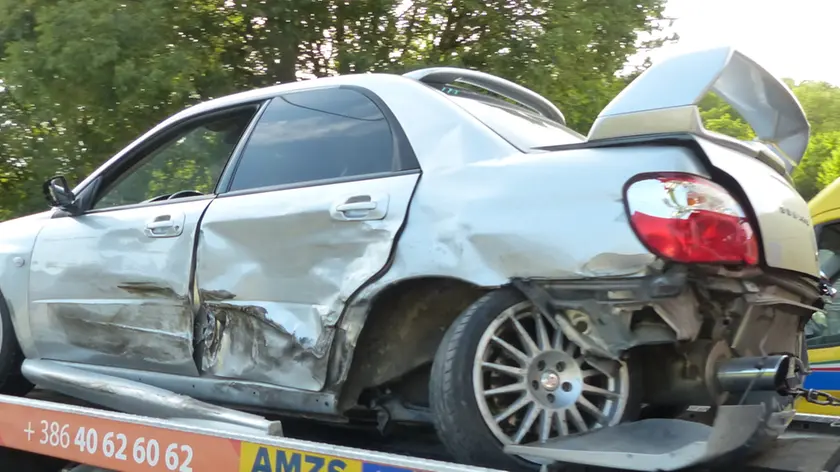 Bumbaca Gorizia 21_07_2020 Palchisce incidente Peugeot e Subaru © Foto Pierluigi Bumbaca