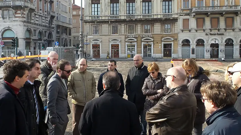 Lasorte Trieste 24/03/15 - Piazza Ponterosso, Lavori e Sopralluogo Commissione Comunale