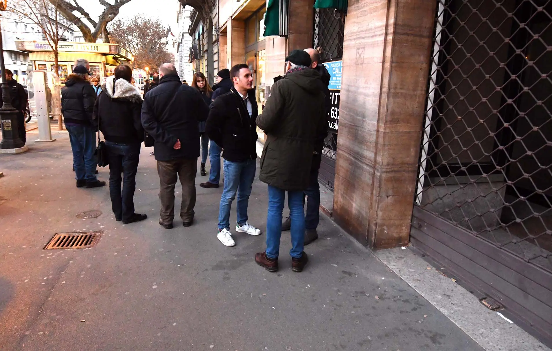 Foto BRUNI 05.01.2019 Forza- Italia in via Carducci-sit contro Polidori