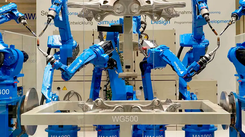 Robotica industriale prodotta dalla giapponese Yaskawa