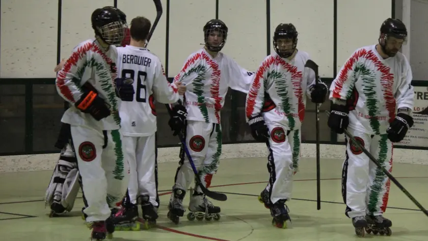 Gli hockeysti in line dell'Edera