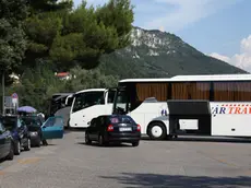 Un autobus turistico a Miramare