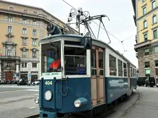 Il Tram di Opicina in piazza Dalmazia durante una delle ultime prove di funzionamento Foto Andrea Lasorte