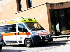 Foto BRUNI Trieste 07.03.2020 Casa Serena e l'arrivo dell'ambulanza