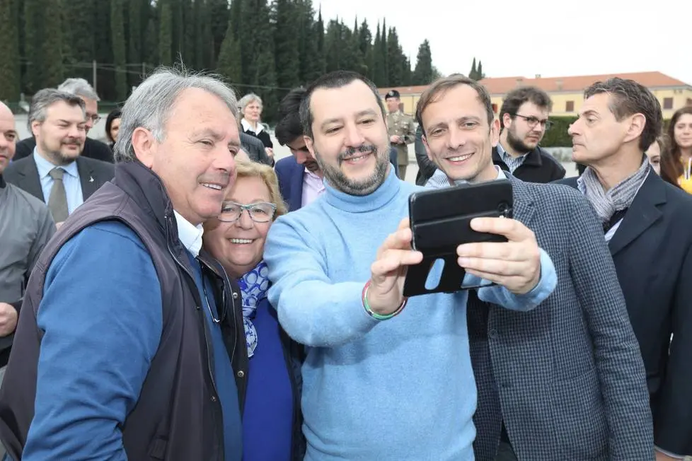 Bumbaca Gorizia 09.04.2018 Salvini a Redipuglia © Fotografia di Pierluigi Bumbaca