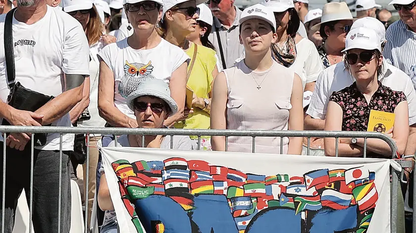 Lasorte Trieste 07/07/24 - Piazza Unità, Papa Francesco Messa Settimana dei Cattolici in Italia