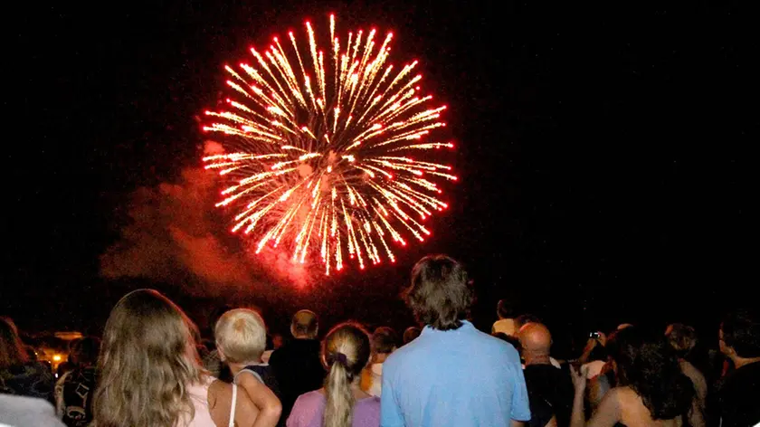 Bonaventura Monfalcone-16.08.2012 Ferragosto-Fuochi d'artificio-Grado-foto di Katia Bonaventura