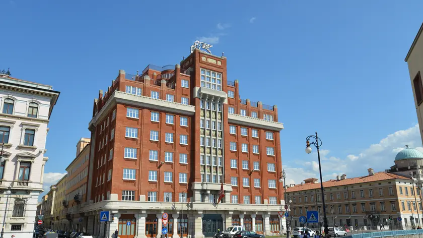 Palazzo Berlam in Trieste in a photo taken in May 2020 after its complete renovation; the building will be home to the Generali Group Academy