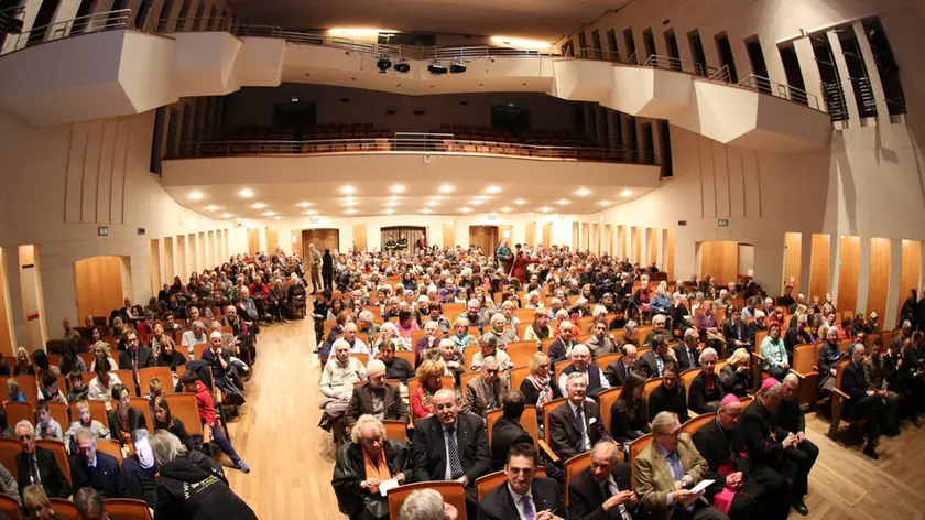 Bumbaca Gorizia 16.03.2015 Premio S. Ilario e Taziano a Carlo Rubbia SFotografia di Pierluigi Bumbaca