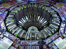 The 12,500 tonne CMS or compact Muon Solenoid detector. CERN, the European Organization for Nuclear Research, one of the world's largest centres for scientific research. The Cern particle accelerator near Geneva in Switzerland. 26/03/08