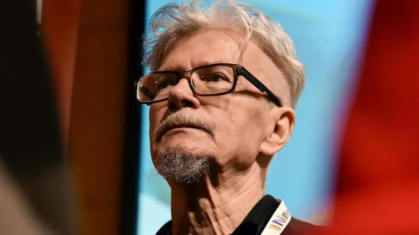 Incontro con Eduard Limonov alla 31/a edizione del Salone Internazionale del libro presso il Lingotto di Torino, 12 Maggio 2018 ANSA/ALESSANDRO DI MARCO