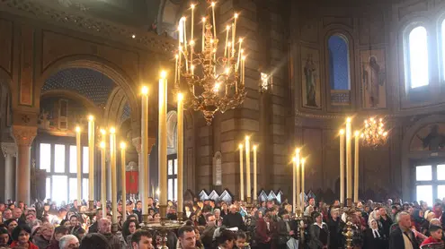 Lasorte Trieste 20/04/14 - Chiesa Serbo Ortodossa, Messa di Pasqua