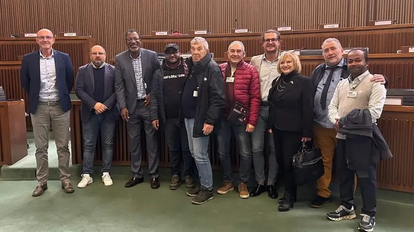 La foto di gruppo scattata dopo l’audizione sul Piano Monfalcone