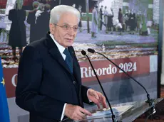 Il presidente Sergio Mattarella durante la celebrazione del “Giorno del Ricordo” al Quirinale, Roma, 9 febbraio 2024 ANSA/Francesco Ammendola - Ufficio per la Stampa e la Comunicazione della Presidenza della Repubblica ANSA PROVIDES ACCESS TO THIS HANDOUT PHOTO TO BE USED SOLELY TO ILLUSTRATE NEWS REPORTING OR COMMENTARY ON THE FACTS OR EVENTS DEPICTED IN THIS IMAGE; NO ARCHIVING; NO LICENSING NPK