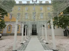 Il cortile interno dell'ospedale Maggiore in una foto di repertorio