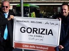 Rodolfo Ziberna e il consigliere comunale Fabio Gentile in occasione di una goliardata...