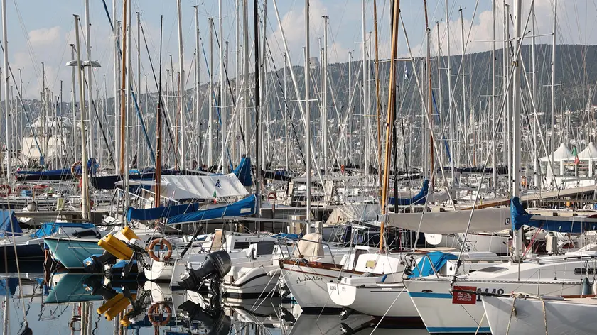 SULLE RIVE, SCAFI DI VARIE DIMENSIONI NELLA SACCHETTA DI TRIESTE (ARCHIVIO)