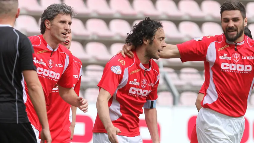 Lasorte Trieste 17/04/14 - Triestina - Giorgione, gol Vianello