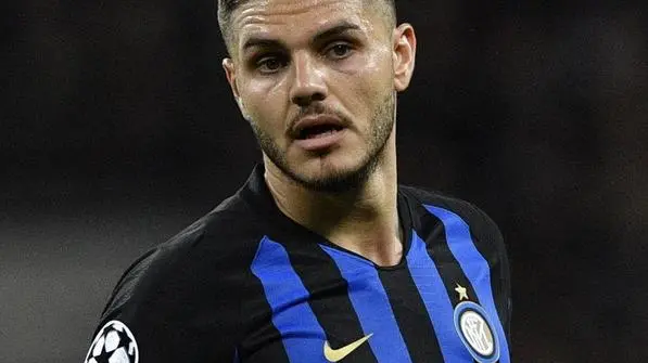epa07195984 Inter Milan's Mauro Icardi reacts during the UEFA Champions League Group B soccer match between Tottenham Hotspur and Inter Milan at Wembley Stadium in London, Britain, 28 November 2018. EPA/NEIL HALL