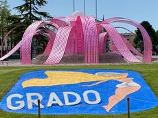 In alto Grado in rosa pronta ad accogliere il Giro