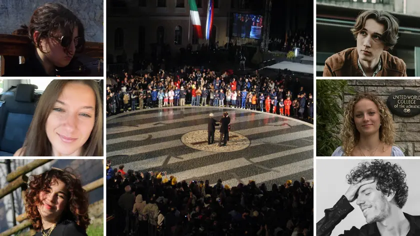 La cerimonia del 2004 nella piazza della Transalpina e i ragazzi intervistati