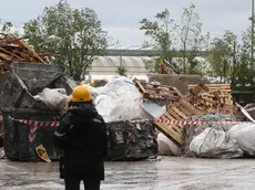 L'area trasennata all'interno della Metfer di Trieste (Lasorte)